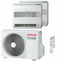 Condizionatore Toshiba Console J2 dual split 12000+12000 BTU inverter A++ unità esterna 5,2 kW Toshiba