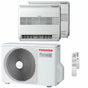 Condizionatore Toshiba Console J2 dual split 12000+12000 BTU inverter A++ unità esterna 5,2 kW