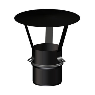 Cappello cinese diam. 100 mm per scarico fumi stufa a pellet e caldaia a pellet