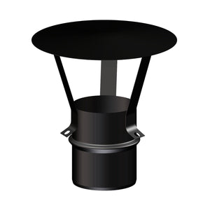 Cappello cinese diam. 80 mm per scarico fumi stufa a pellet e caldaia a pellet Stabile
