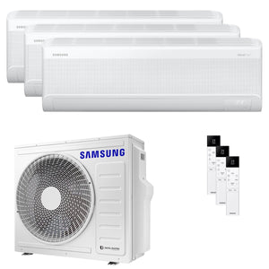 Condizionatore Samsung Windfree Elite S2 trial split 9000+12000+12000 BTU inverter A++ wifi unità esterna 6.8 kW