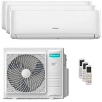 Condizionatore Hisense Hi-Comfort 2025 trial split 9000+12000+24000 BTU inverter A++ wifi unità esterna 10 kW Hisense