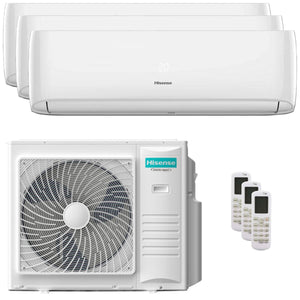 Condizionatore Hisense Hi-Comfort 2025 trial split 12000+18000+24000 BTU inverter A++ wifi unità est