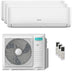 Condizionatore Hisense Hi-Comfort 2025 trial split 18000+18000+18000 BTU inverter A++ wifi unità esterna 10 kW Hisense