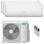 Condizionatore Hisense Hi-Comfort 2025 trial split 7000+18000+24000 BTU inverter A++ wifi unità esterna 10 kW Hisense