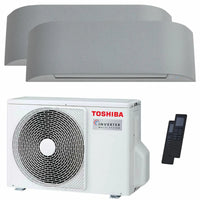 Condizionatore Toshiba Haori dual split 9000+9000 BTU inverter A++ wifi unità esterna 5,2 kW Toshiba