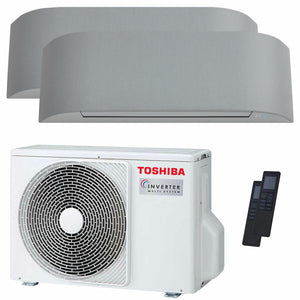 Condizionatore Toshiba Haori dual split 9000+9000 BTU inverter A++ wifi unità esterna 5,2 kW