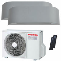 Condizionatore Toshiba Haori dual split 9000+12000 BTU inverter A++ wifi unità esterna 5,2 kW