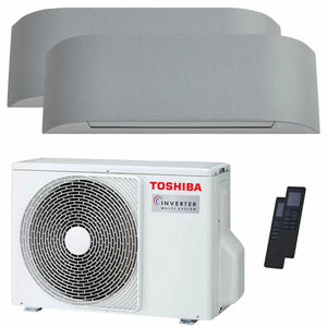 Condizionatore Toshiba Haori dual split 9000+16000 BTU inverter A++ wifi unità esterna 5,2 kW Toshiba