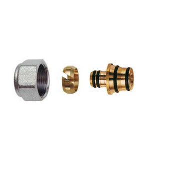 Raccordo multistrato Ercos  allacci 20mmx2 -  per radiatori