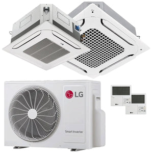 Condizionatore LG Cassetta 4 vie LG dual split 9000+24000 BTU inverter A+++  unità esterna 6.15 kW LG