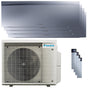 Condizionatore Daikin Emura 3 quadri split 7000+7000+9000+18000 BTU inverter A++ wifi unità esterna 7.4 kW Silver Daikin