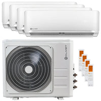 Condizionatore Clivet Essential 2 quadri split 12000+12000+12000+12000 BTU inverter A++ unità esterna 10,5 kW Clivet