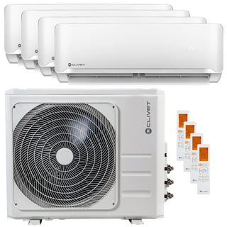 Condizionatore Clivet Essential 2 quadri split 12000+12000+12000+12000 BTU inverter A++ unità esterna 10,5 kW Clivet
