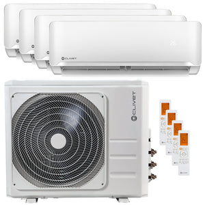 Condizionatore Clivet Essential 2 quadri split 12000+12000+12000+12000 BTU inverter A++ unità esterna 10,5 kW