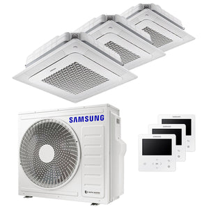 Condizionatore Samsung Cassetta Windfree 4 vie trial split 9000+12000+12000 BTU inverter A++ unità