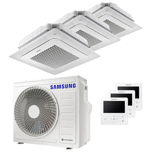 Condizionatore Samsung Cassetta Windfree 4 vie trial split 7000+9000+12000 BTU inverter A++ unità esterna 6,8 kW Samsung