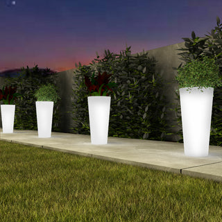 Vaso luminoso Arkema Tondo 102 SL in resina LLDPE rotondo 102 cm