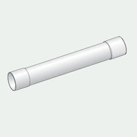 Tubo doppio bicchiere ø 35 mm - lunghezza 0,50 m f/f (bianco)