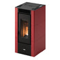 Stufa a pellet Cadel Cristal 6 ad aria 5,5 kW - WiFi ROSSO Cadel