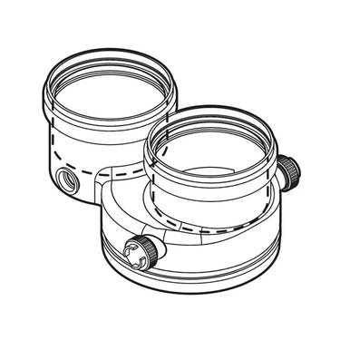 Kit sdoppiato scarico fumi Bosch FC-CA80 Ø80/125 a 80-80 mm - SERIE CONDENS