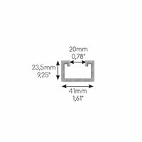 Supporto a pavimento Niccons SUMO antivibrante 160x90x600 mm con profilo 41 mm