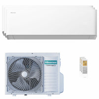 Condizionatore Hisense Uni HB trial split 9000+12000+18000 BTU inverter A++ wifi unità esterna 8 kW