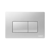 Placca meccanica Valsir P1 bianca con doppio tasto