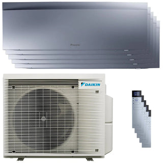 Condizionatore Daikin Emura 3 penta split 9000+9000+12000+12000+12000 BTU inverter A++ wifi unità esterna 7.8 kW Silver Daikin