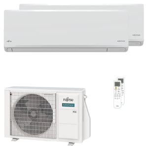 Condizionatore Fujitsu Serie KN WiFi dual split 7000+9000 BTU inverter A+++ wifi unità esterna 4 kW Fujitsu