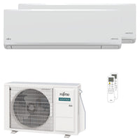 Condizionatore Fujitsu Serie KN WiFi dual split 7000+12000 BTU inverter A+++ wifi unità esterna 4 kW