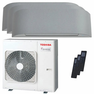 Condizionatore Toshiba Haori trial split 9000+12000+16000 BTU inverter A+++ wifi unità esterna 7 kW Toshiba