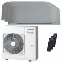Condizionatore Toshiba Haori trial split 9000+12000+16000 BTU inverter A+++ wifi unità esterna 7 kW Toshiba