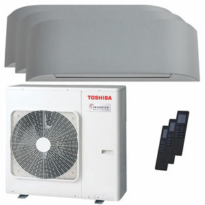 Condizionatore Toshiba Haori trial split 9000+12000+16000 BTU inverter A+++ wifi unità esterna 7 kW Toshiba