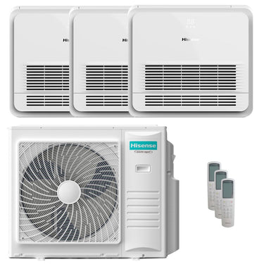 Condizionatore Hisense Console AKT trial split 12000+12000+18000 BTU inverter A++  unità esterna 10 kW
