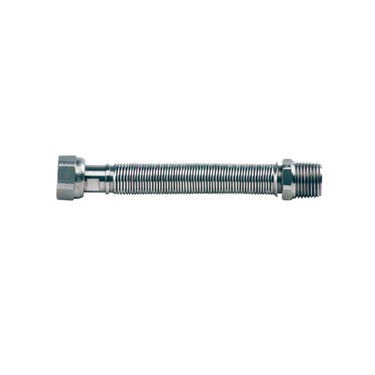 Tubo flessibile estensibile 1/2" x 1/2" M/F acciaio nudo per acqua