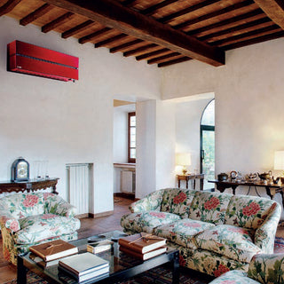 Condizionatore Mitsubishi Electric Kirigamine Style MSZ-LN dual split 9000+9000 BTU inverter A++ wifi esterna 4,2 kW rosso