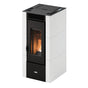 Stufa a pellet Cadel Cristal 6 ad aria 5,5 kW - WiFi BIANCO Cadel