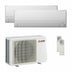 Condizionatore Mitsubishi Electric Serie BT dual split 9000+9000 BTU R32 Inverter A++ WiFi unità esterna 5.3 kW