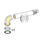 Kit scarico fumi coassiale Fondital Ø60/100 mm in acciaio verniciato 75 cm