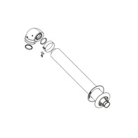 Kit scarico fumi a parete + curva coassiale 90° Ø= 60/100 mm per scaldabagni Rinnai Rinnai