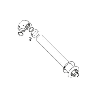 Kit scarico fumi a parete + curva coassiale 90° Ø= 60/100 mm per scaldabagni Rinnai Rinnai