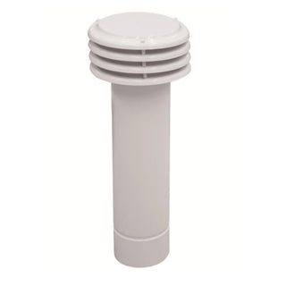 Esalatore tubo scarico fumi diametro 130 mm. universale per scaldabagno e caldaia a gas camera aperta