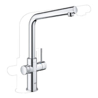 Depuratore acqua Grohe Blue Home set miscelatore lavello cucina + filtro e frigo