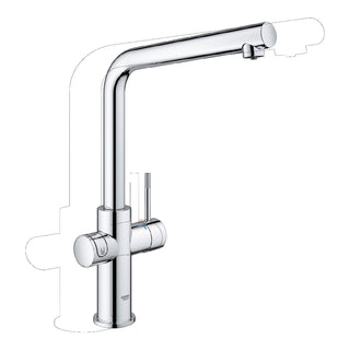 Depuratore acqua Grohe Blue Home set miscelatore lavello cucina + filtro e frigo