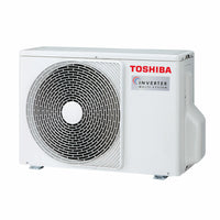 Condizionatore Toshiba SHORAI Edge White dual split 5000+12000 BTU inverter A++ wifi unità esterna 4 kW Toshiba