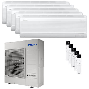 Condizionatore Samsung Windfree Avant S2 penta split 7000+7000+7000+7000+9000 BTU inverter A++ wifi unità esterna 10 kW
