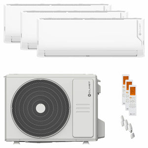 Condizionatore Clivet Cristallo 2 trial split 9000+9000+12000 BTU inverter A++ wifi unità esterna 6.2 kW