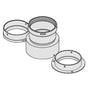 Kit sistema sdoppiato scarico fumi tubi aria/fumi 80/80 mm sdoppiatore per caldaie a condensazione Beretta Beretta