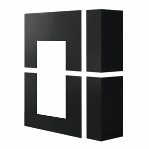 Rivestimento Stufa a pellet Edilkamin Blade2 H 22 Up 22,8 kW Idro WiFi Nero Edilkamin